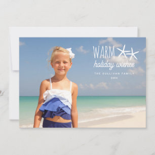 Warmer Urlaub wünscht Weihnachten Foto Gruß