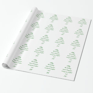 Warmer Urlaub wünscht Weihnachtsbotschaft Geschenkpapier