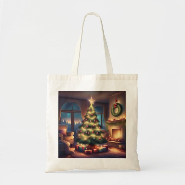 Warmer Weihnachtsbaum Tragetasche (Vorne)