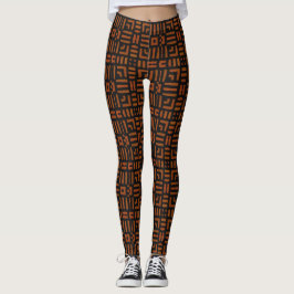 Warmes afrikanisches Stammesdesign Leggings