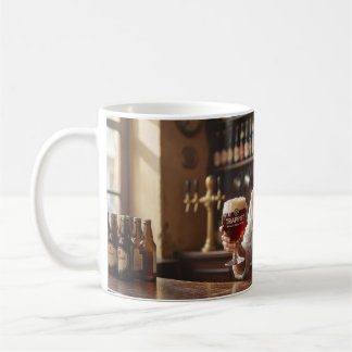 Warmes belgisches Tavernbarkeeper-Szene-Mug Kaffeetasse