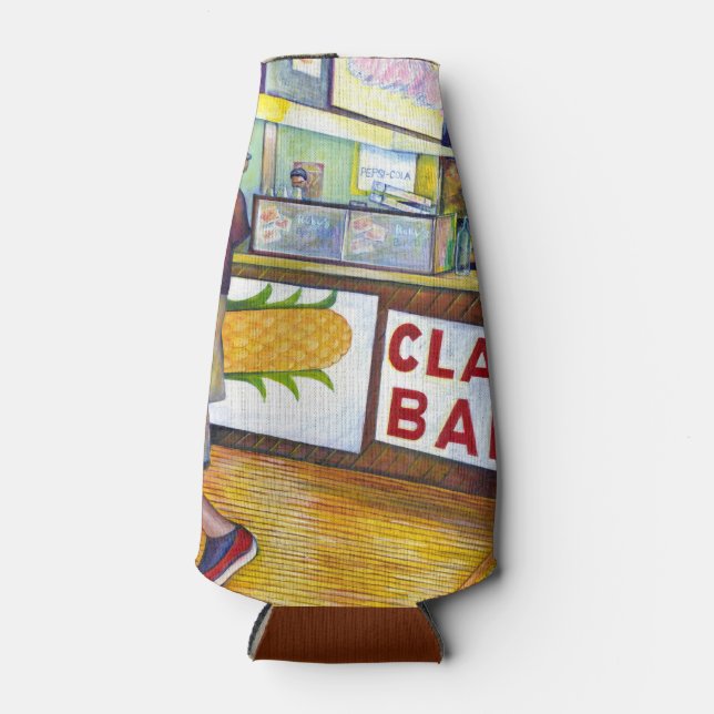 Warmes Bier, kalte Männer und ich bin heiß Flaschenkühler (Vorderseite)