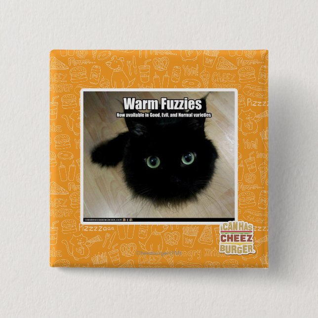 Warmes Fuzzies Button (Vorderseite)