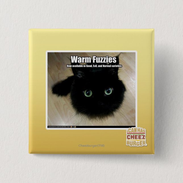 Warmes Fuzzies Button (Vorderseite)