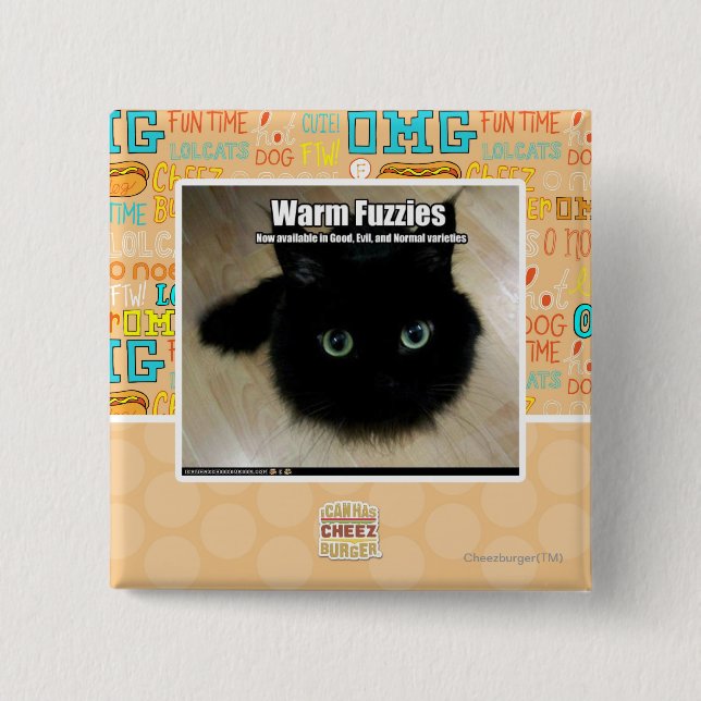 Warmes Fuzzies Button (Vorderseite)