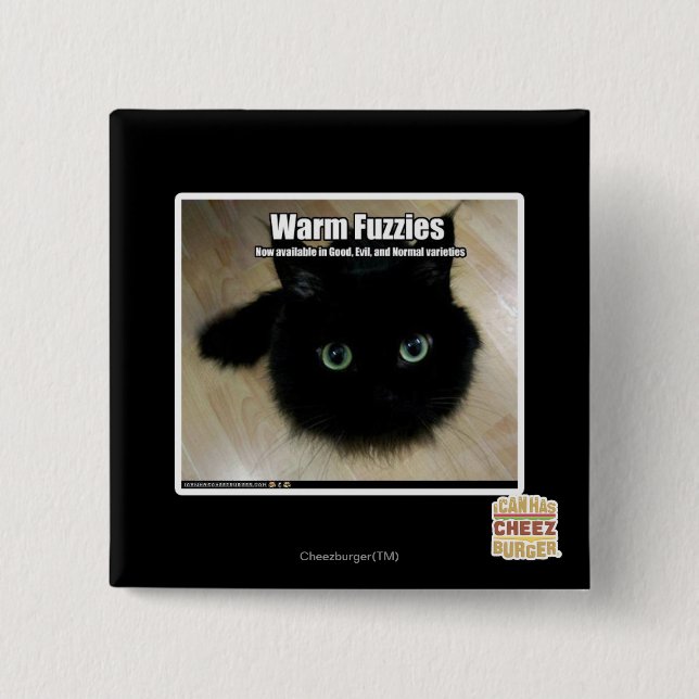Warmes Fuzzies Button (Vorderseite)