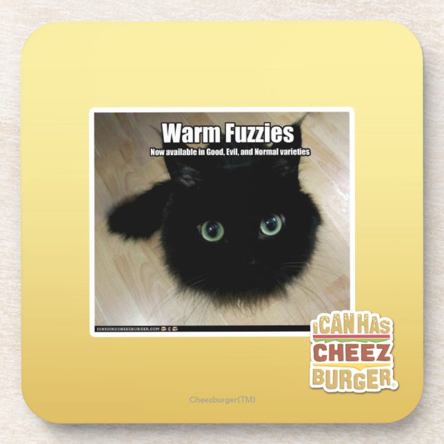 Warmes Fuzzies Untersetzer (Vorderseite)