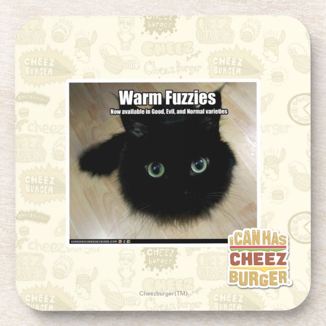 Warmes Fuzzies Untersetzer (Vorderseite)