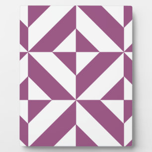 Warmes geometrisches Deko Cube Muster Fotoplatte