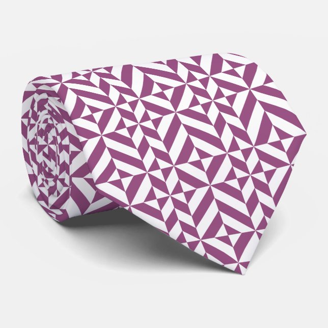 Warmes geometrisches Deko Cube Muster Krawatte (Gerollt)