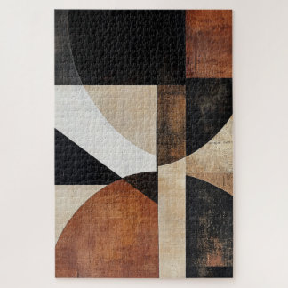 Warmes geometrisches Design für rustikalen Stil Puzzle