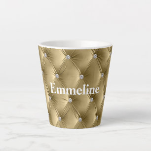 Warmes Gold Imitate Velvet Milchtasse