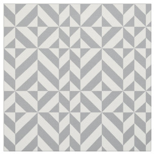 Warmes graues geometrisches Deko Cube Muster Stoff
