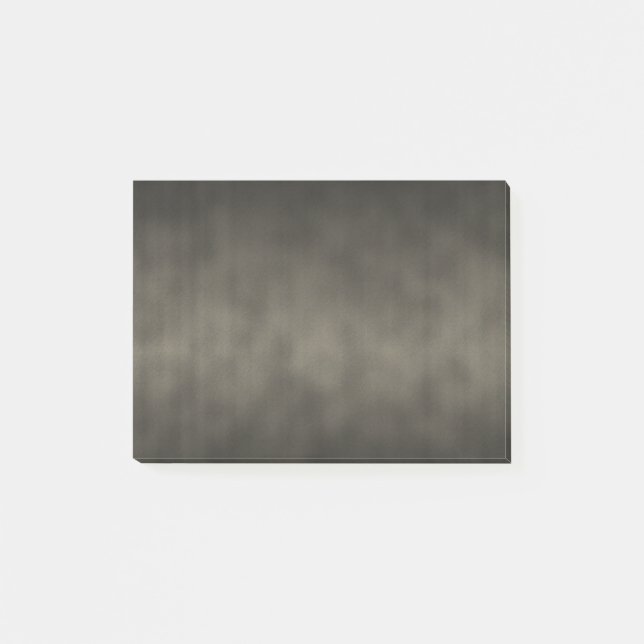 Warmes Gray Goth Ombre Hintergrundkunst Post-it Klebezettel (Vorderseite)