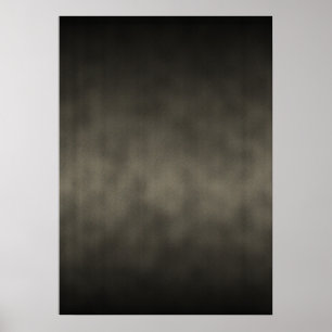 Warmes Gray Goth Ombre Hintergrundkunst Poster
