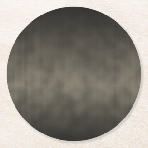 Warmes Gray Goth Ombre Hintergrundkunst Runder Pappuntersetzer
