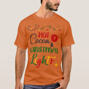 Warmes Kakao und Weihnachtslicht Weihnachten T-Shirt