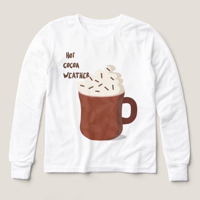 Warmes Kakao-Wetter (Design Vorderseite)