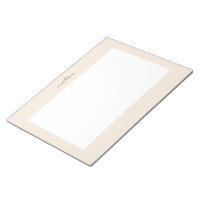 Warmes Peach Frame Script Notepad