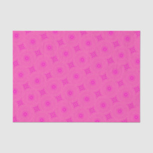 Warmes rosa Kreismuster Seidenpapier