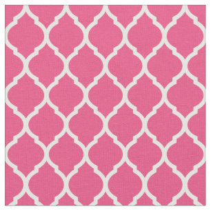 Warmes Rosa marokkanische Quarterfolie Stoff