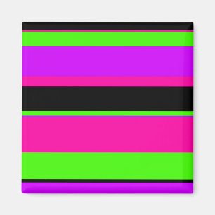 Warmes Rosa und Lila Tonstreifen - Modernes Design Magnet