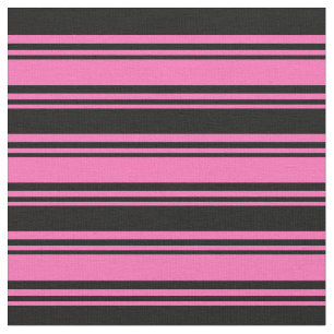 Warmes, rosa und schwarzes Linse/Streifen-Muster Stoff
