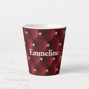Warmes Rotes Imitat Velvet Milchtasse