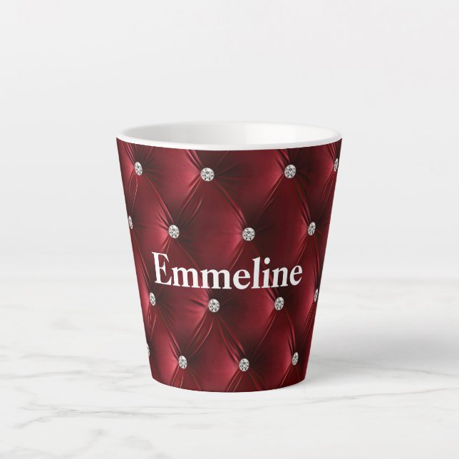 Warmes Rotes Imitat Velvet Milchtasse (Vorderseite)
