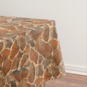 Warmes Stonewall Muster Golden Tischdecke