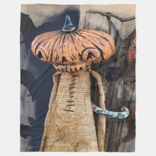 Warmes und gemütliches Halloween-Wirbel mit Pumpki Fleecedecke