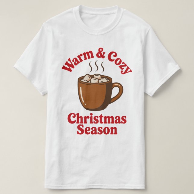 Warmes und gemütliches Weihnachtsfest - T-Shirt (Design vorne)