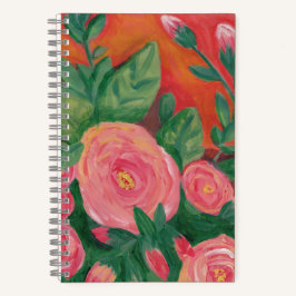 Warmes und Rosey-Spiralnotebook Notizbuch