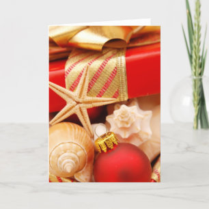 Warmes Wetter Weihnachtskarte Feiertagskarte