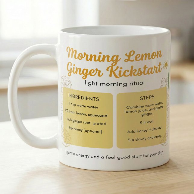 Warmes Zitrus-Ginger-Ritual-Handbuch Kaffeetasse (Von Creator hochgeladen)