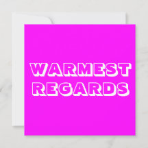 Warmest Regards magentina weiß kühl modern
