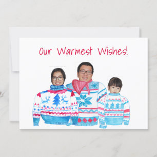 Warmest Wishes customizable photo card Einladung