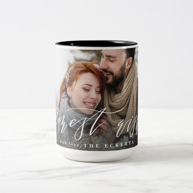 WARMEST WISHES ZWEIFARBIGE TASSE (Mittel)