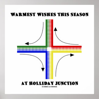 Warmest wünscht diese Jahreszeit am Holliday Junct Poster