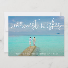 Warmest wünscht Elegantes Foto Feiertagskarte