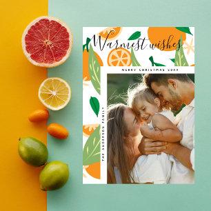 Warmest wünscht Orange Grove Weihnachtsfeiertag Fo Feiertagskarte