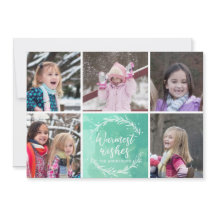 Warmest wünscht Wreath Foto Collage