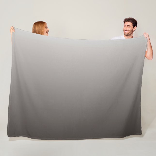 Warmgraues Licht zu tiefen Tönen Fleecedecke (Beispiel)