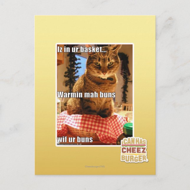 Warmin mah Buns Postkarte (Vorderseite)