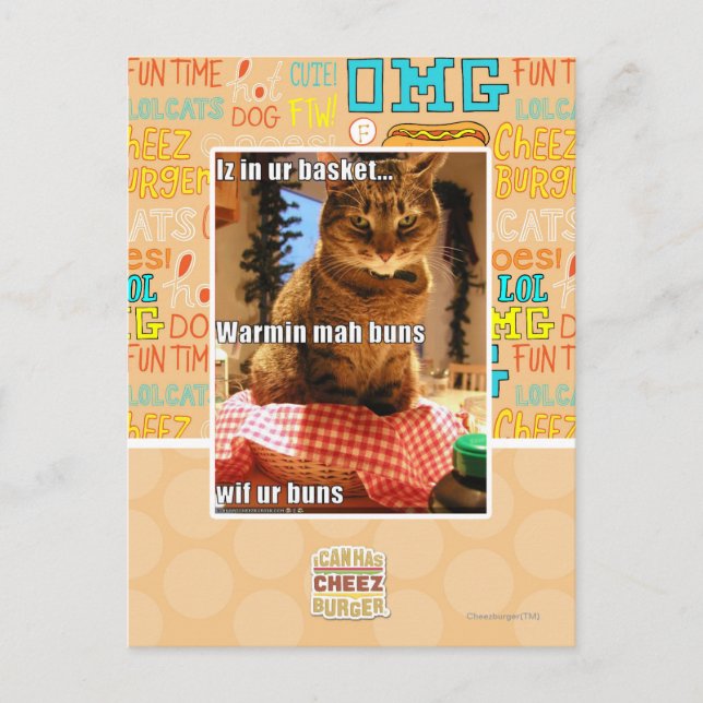 Warmin Milliamperestunde Brötchen Postkarte (Vorderseite)