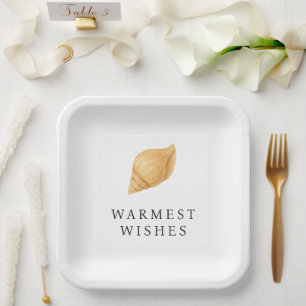 Warmseher Strand Moderne Weihnachten Pappteller