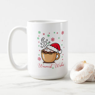 Warmste Wünsche Cozy Hot Cocoa Weihnachten Kaffeetasse