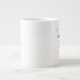Warmth and Comfort | Cozy Christmas Mug  Jumbo-Tasse