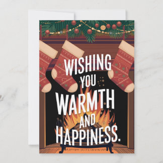 Warmweihnachtskarte - Weihnachtskarte Feiertagskarte