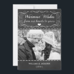 Warmwünschte Weihnachtskarte im Chalkboard Feiertagskarte<br><div class="desc">Diese schicke und trendige Chalkboard Weihnachts-Foto-Flachkarte wird Ihre Freunde und Familie begeistern. Einfach mit unserem Foto- und Textvorlage eine passende Urlaubskarte erstellen. Fügen Sie einfach Ihr eigenes Bild hinzu und passen Sie den Text an. Für beste Ergebnisse verwenden Sie ein großes oder hochwertiges Foto. Nicht in Geschäften verkauft, unsere Designs...</div>